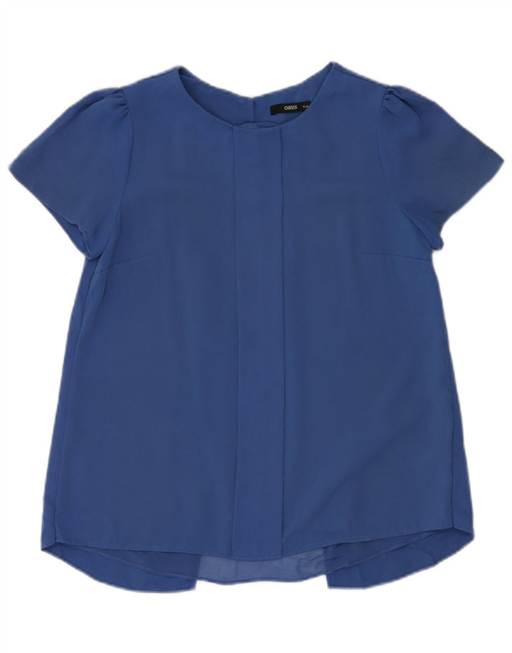 Bluzka damska Oasis Top UK 10 Small Blue Polyester