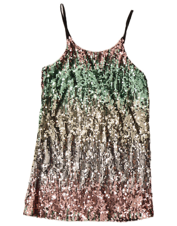 Vintage Womens Shift Dress UK 12 Medium Multicoloured Flecked