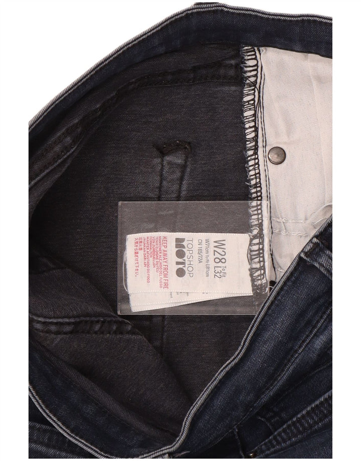 Damskie jeansy Skinny Topshop W28 L28 Granatowy poliester