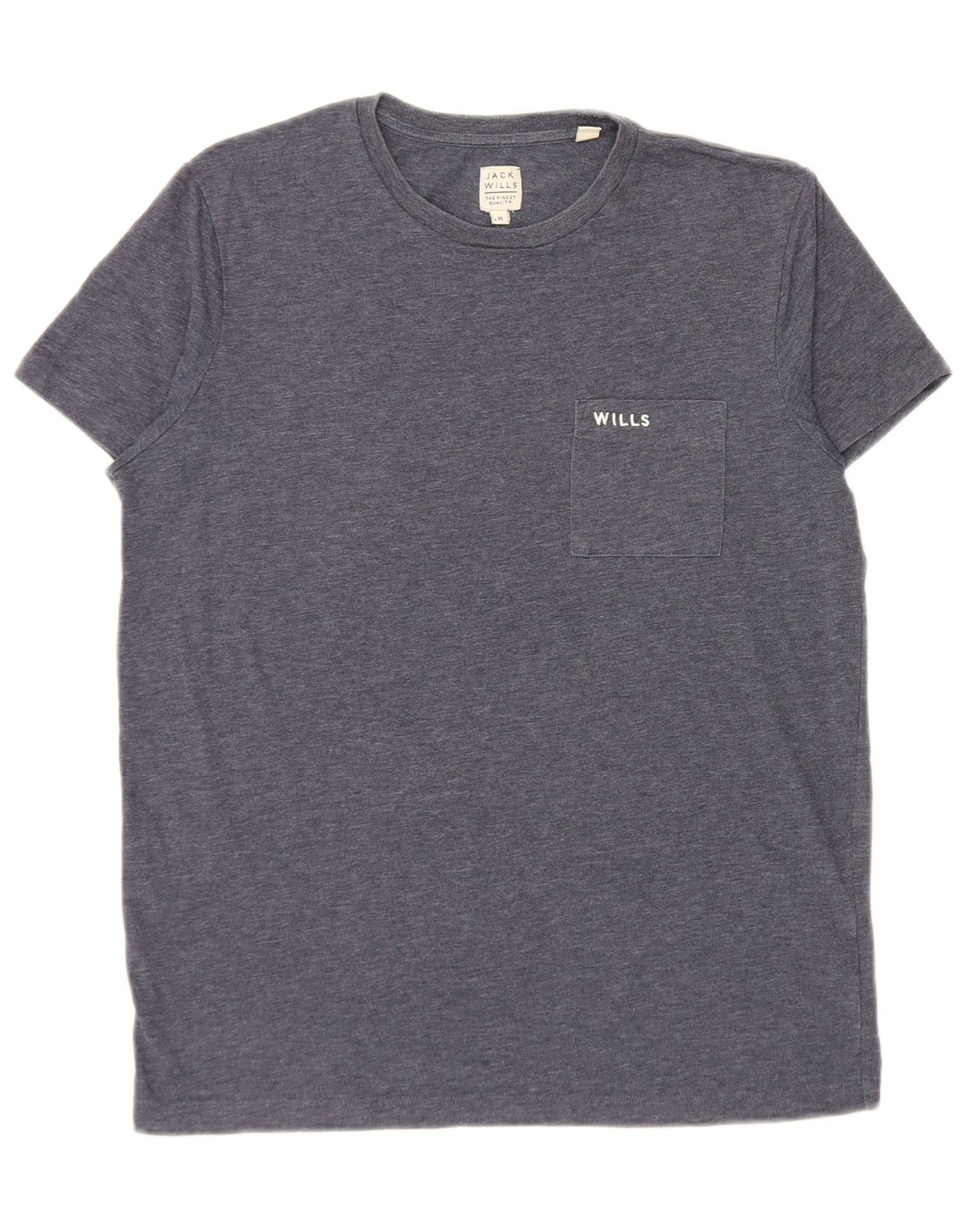 T-shirt męski Jack Wills, średni, granatowy, bawełniany nakrapiany