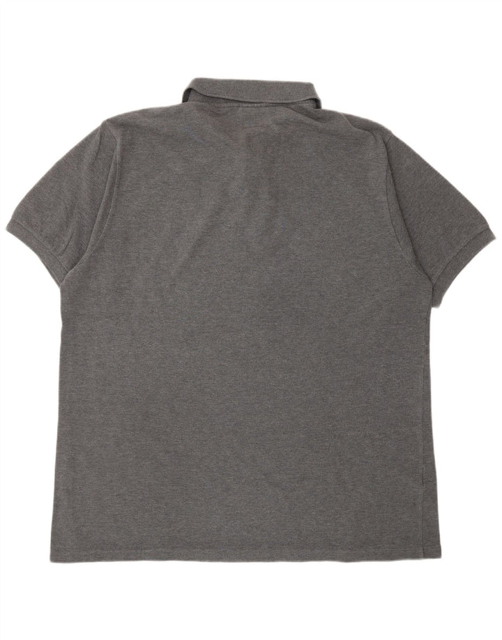 LACOSTE Mens Polo Shirt Size 5 Large Grey Cotton