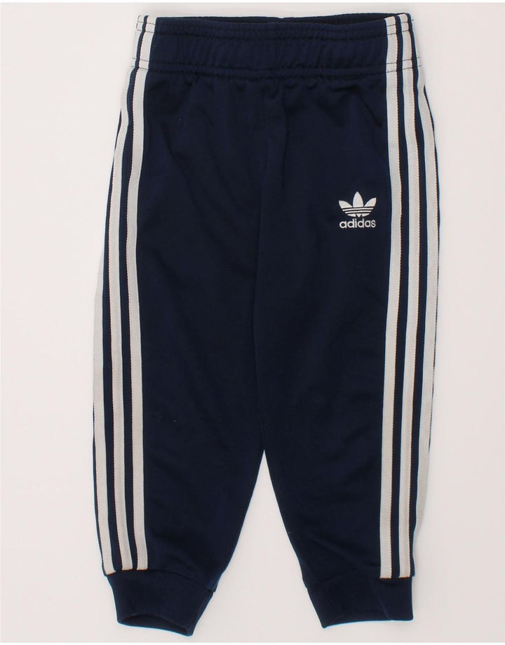 Spodnie dresowe ADIDAS Baby Boys Joggers 18-24 miesięcy Granatowe