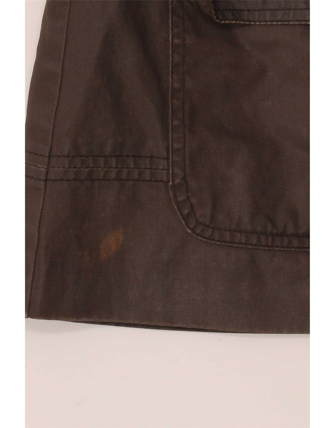 Damska kurtka Miss Selfridge z kapturem, oversize, woskowana, UK 10, w małą brązową kratkę