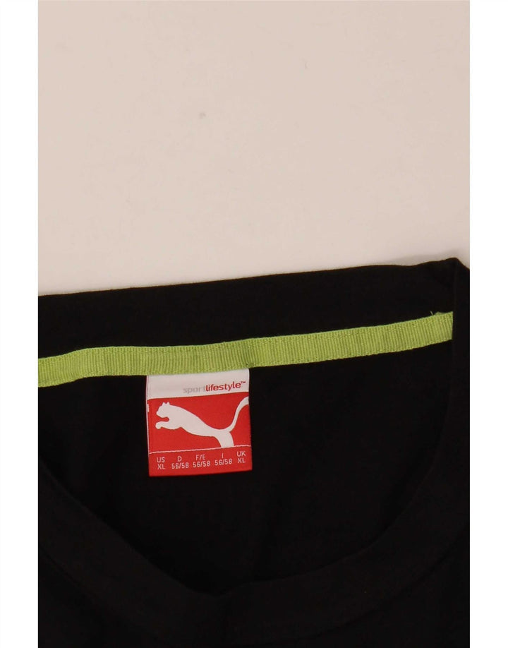 Męski T-shirt z grafiką Puma, XL, czarny