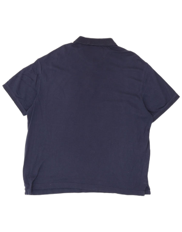 Męska koszulka polo Van Heusen, duża, granatowa, bawełniana