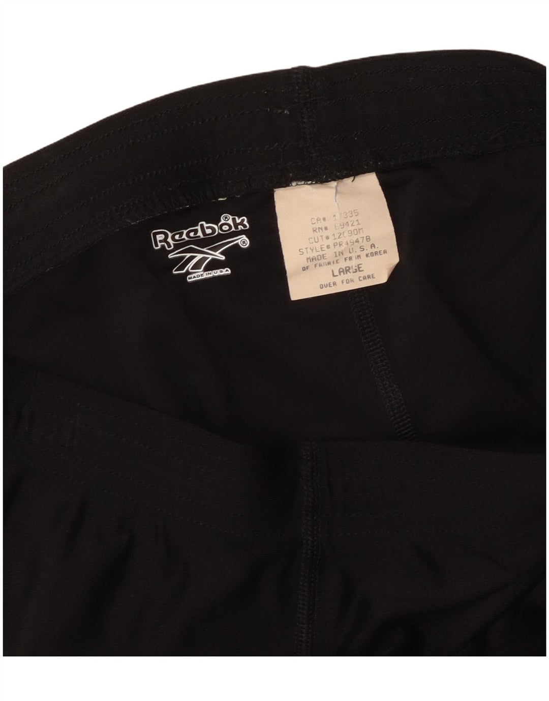 Legginsy damskie Reebok UK 14, duże, czarne, nylonowe