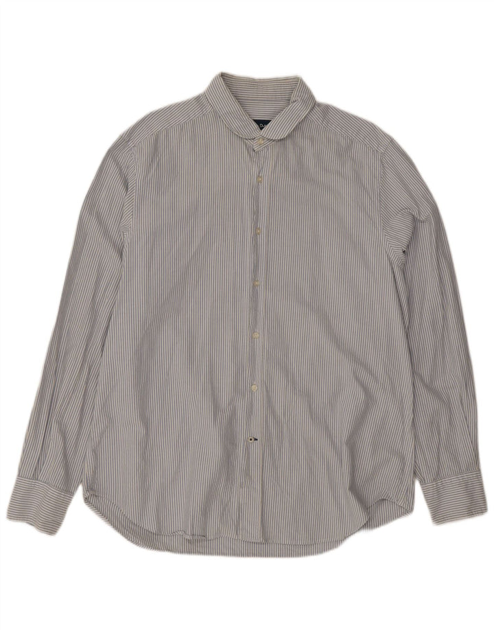 Koszula męska Massimo Dutti XL w niebieskie prążki