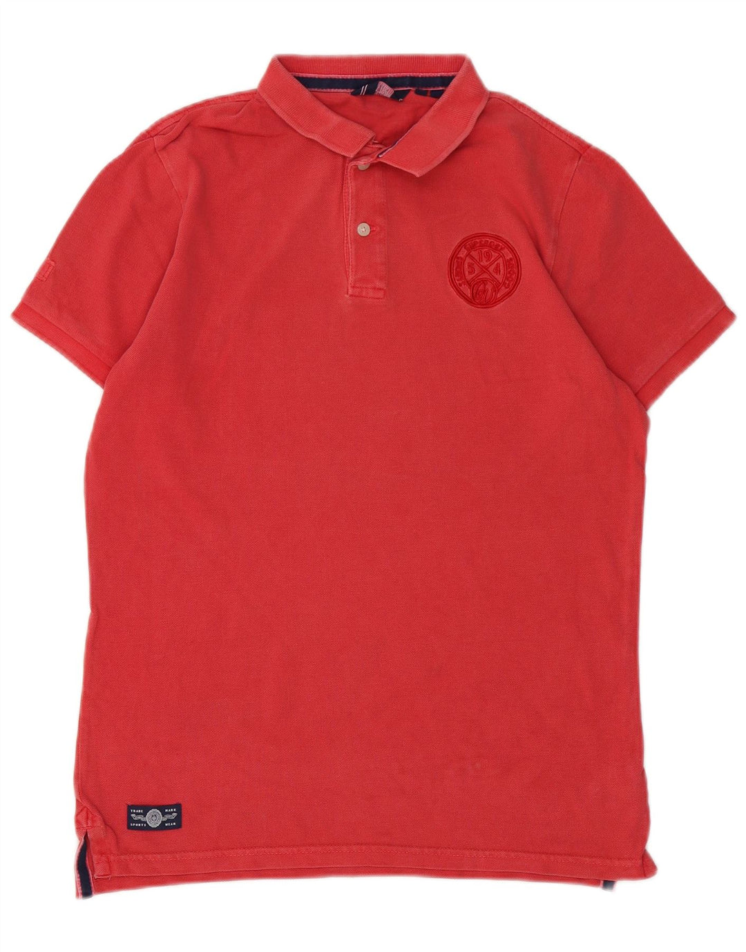 Męska koszulka polo Superdry, bawełniana, w kolorze średnio czerwonym