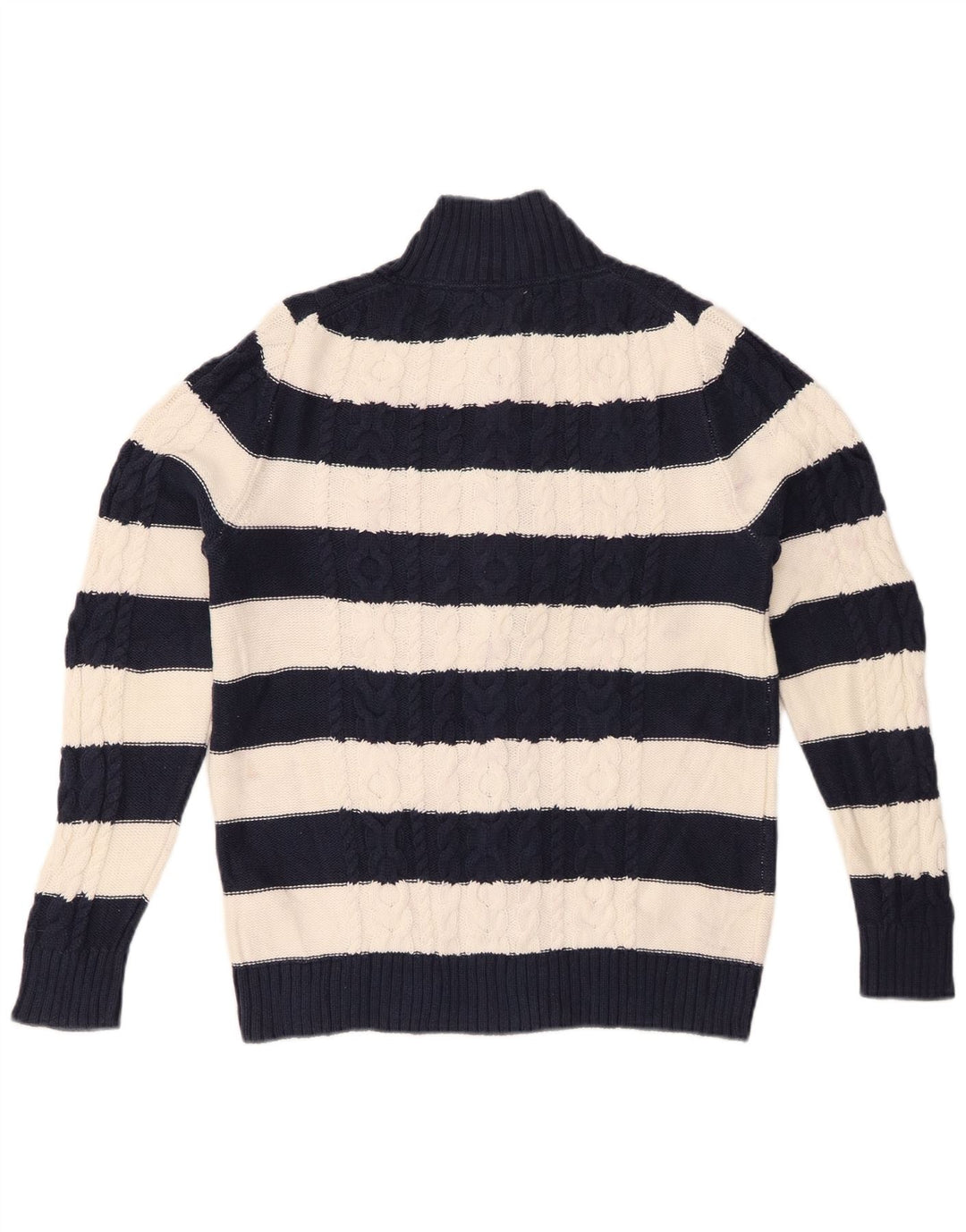 Sweter damski L.L.BEAN UK 14, średni, granatowy, bawełniany w paski