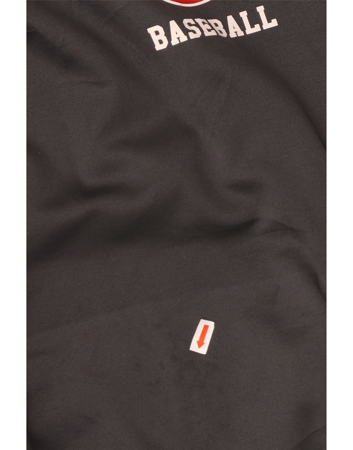 Męski sweter z kapturem i grafiką NIKE, duży, szary, poliestrowy