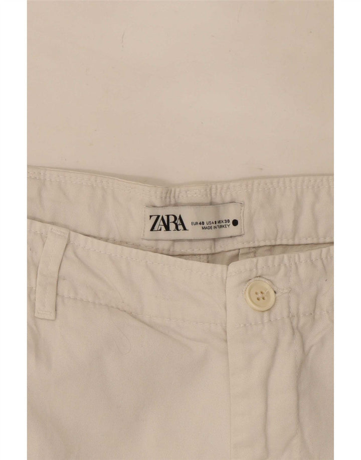 Spodnie damskie Zara Capri EU 40 Medium W30 L21 Beżowe