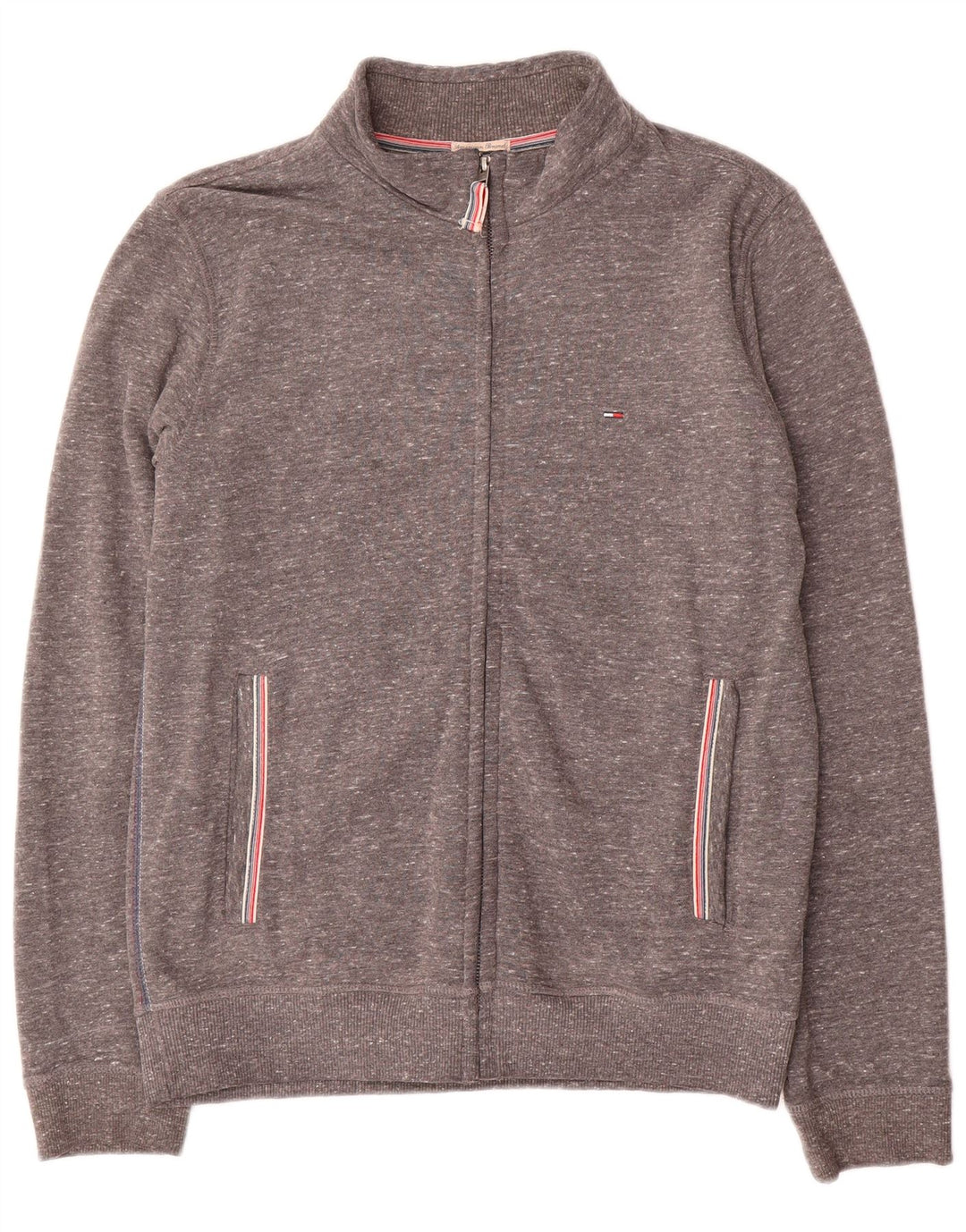 Damska kurtka dresowa Tommy Hilfiger UK 16, duża, szara, nakrapiana