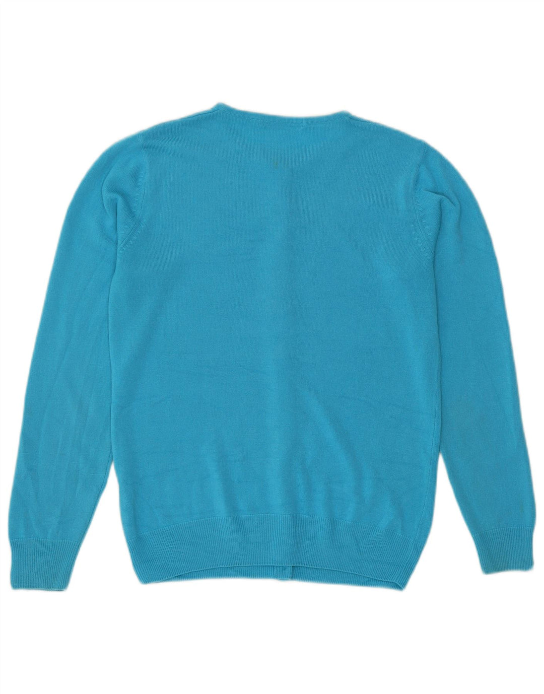 Marks & Spencer Damski sweter kardigan UK 8 Mały turkusowy akryl