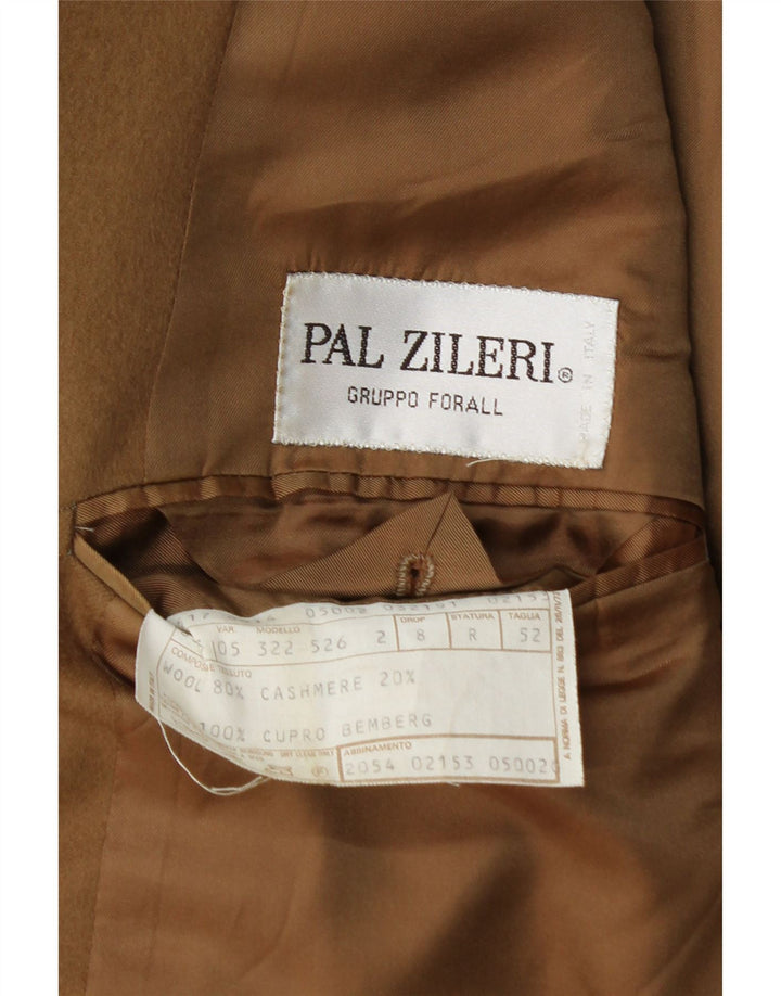 Męska marynarka zapinana na 2 guziki Pal Zileri IT 52 XL Beżowa wełna