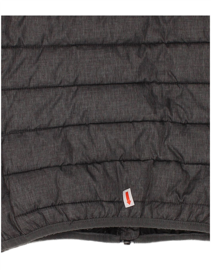 ELLESSE Boys Hooded Padded Jacket 5-6 Years Grey Polyamide