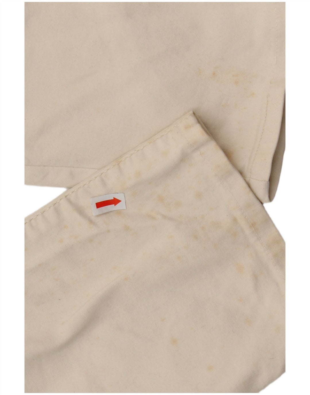 CALVIN KLEIN Damskie proste spodnie na co dzień W27 L30 Złamana biała bawełna