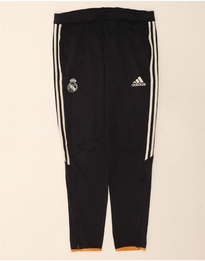 Męskie spodnie dresowe Adidas Real Madryt, średni granatowy poliester