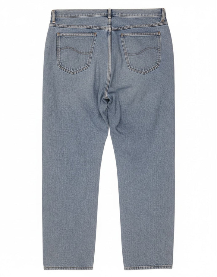 Męskie proste dżinsy Rifle W40 L30 Niebieskie bawełniane