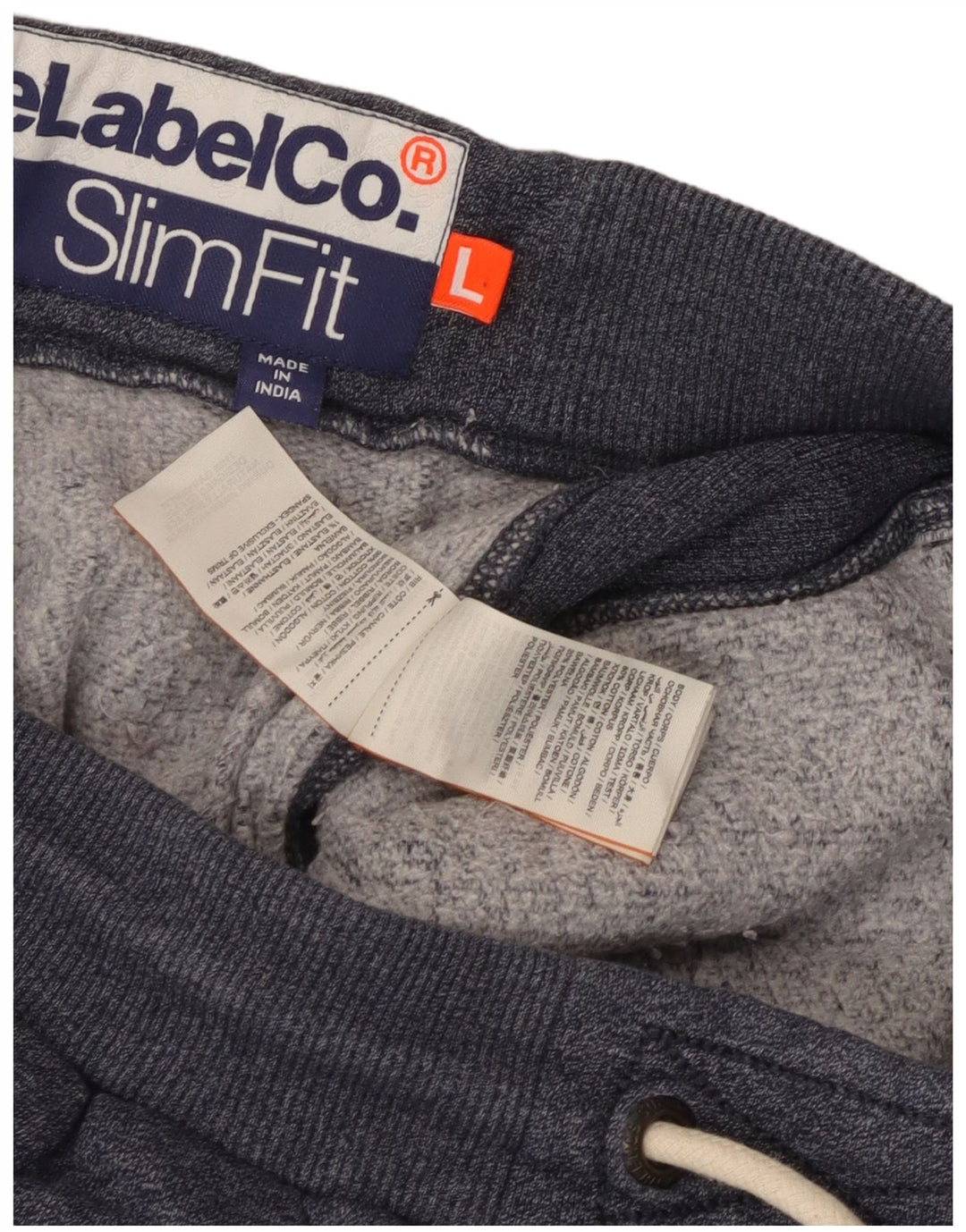 Męskie spodnie dresowe Superdry Slim Fit, duże, granatowe, nakrapiane