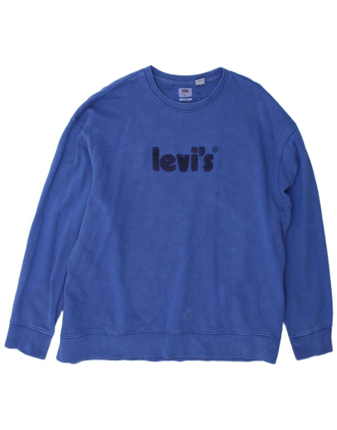 Męska bluza Levi's o swobodnym kroju z grafiką XL, niebieska, bawełniana