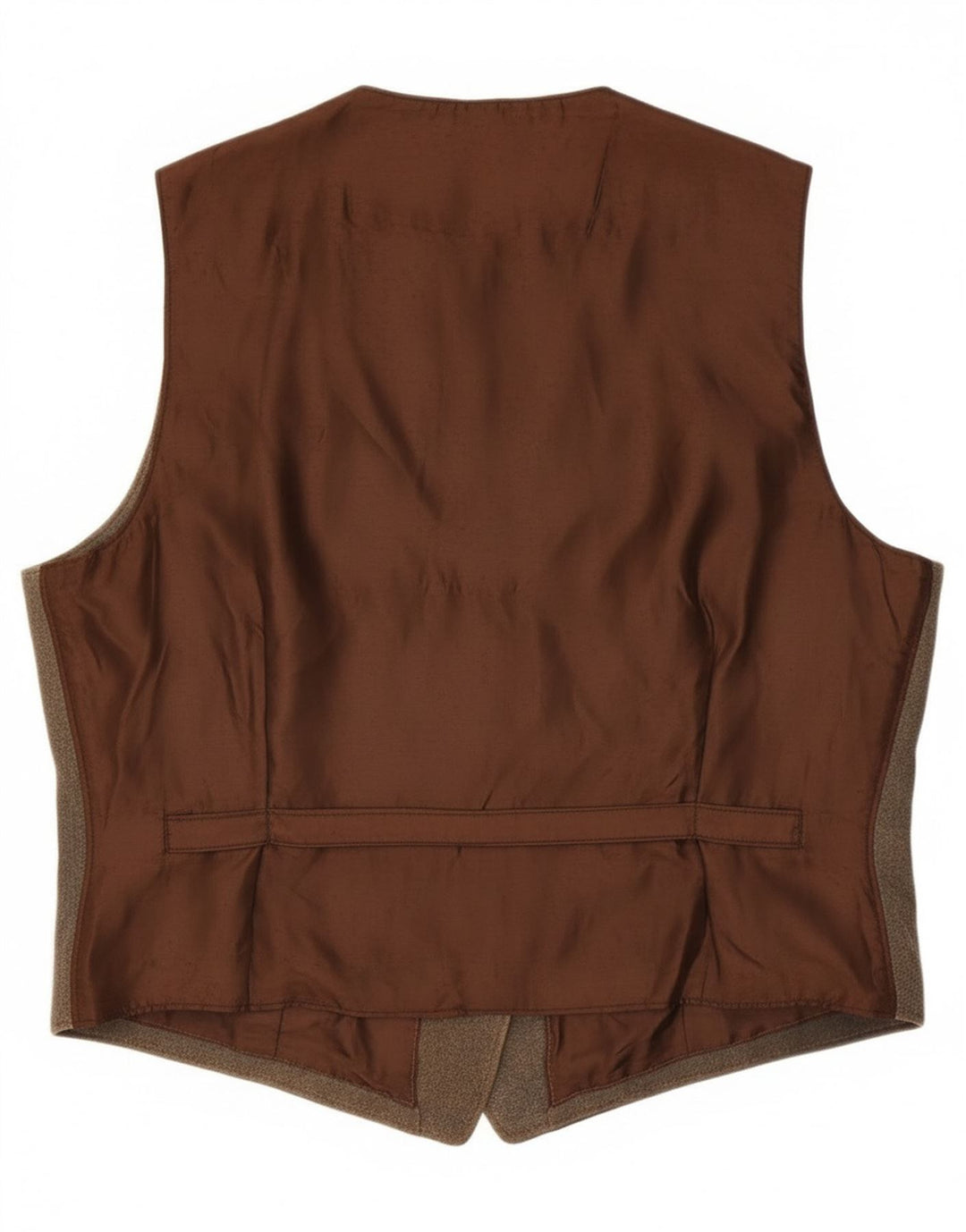 Vintage męska kamizelka skórzana IT 58 2XL brązowa skóra