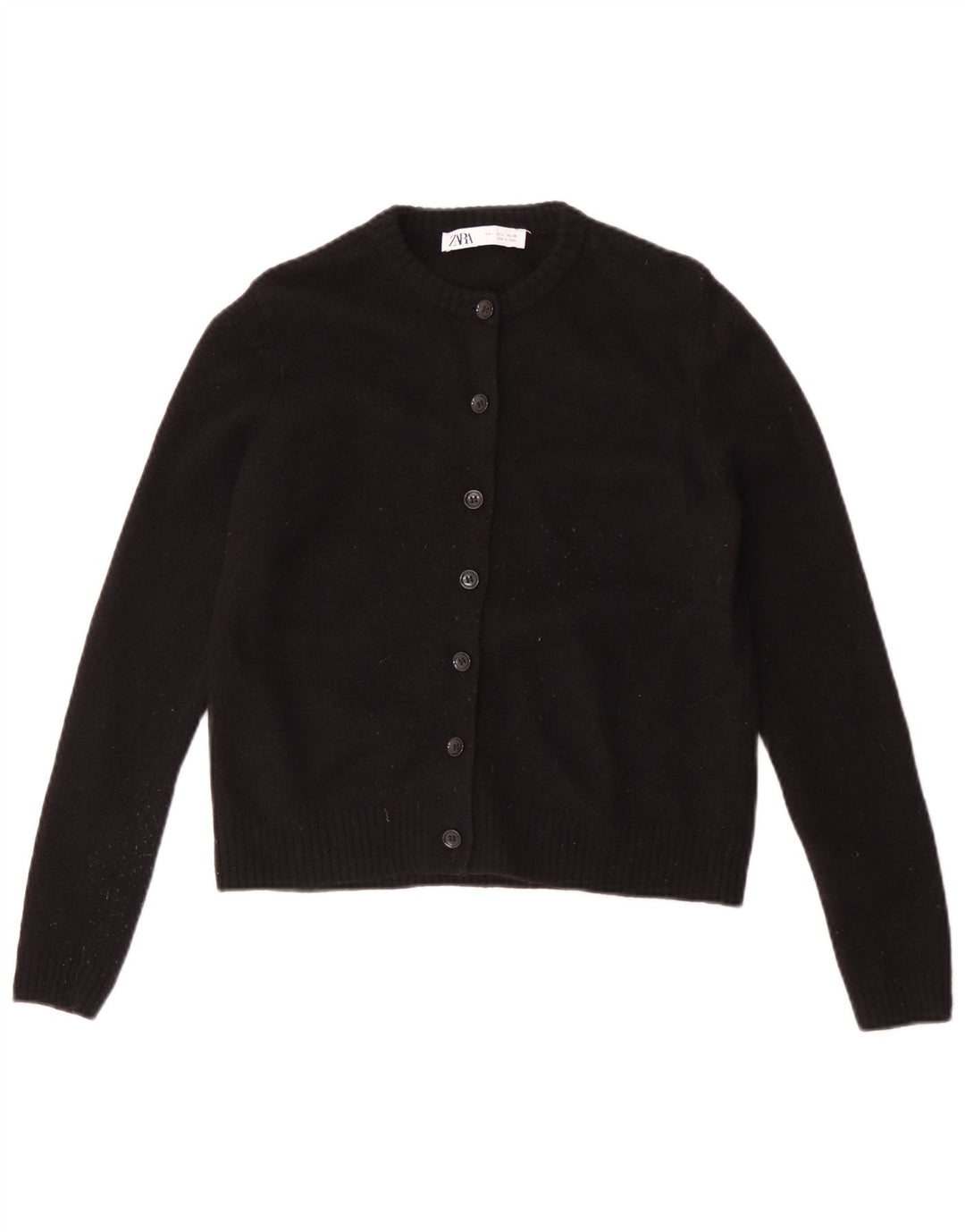 Sweter damski Zara Cardigan UK 14, duży, czarny, wełniany
