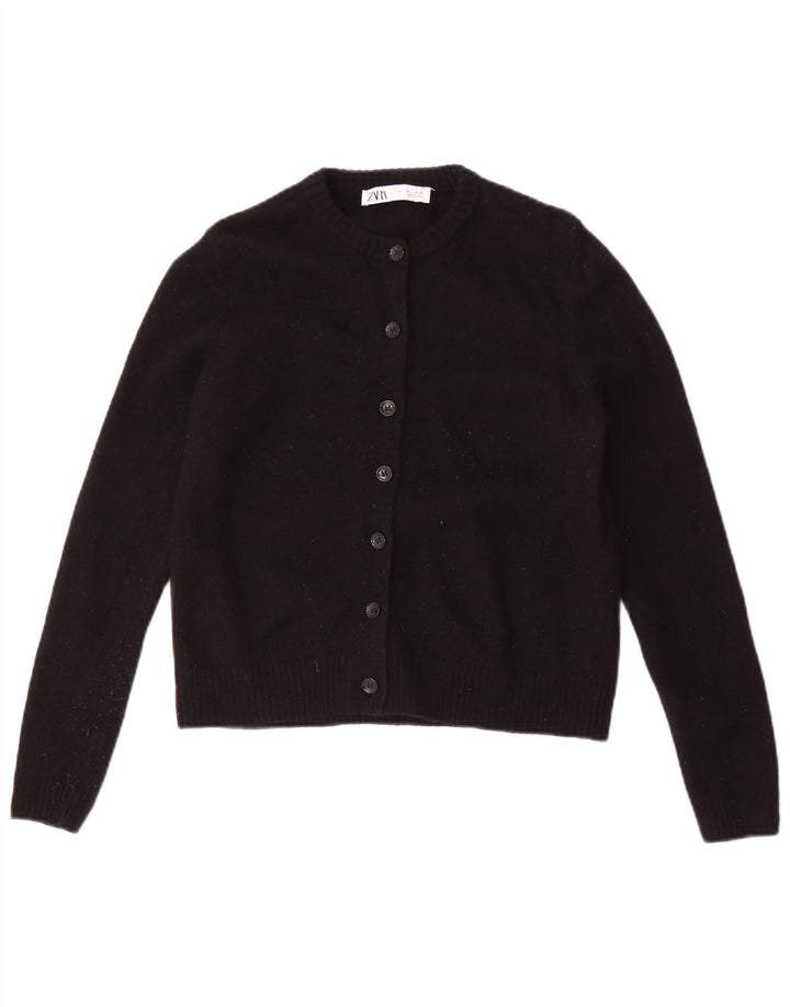 Sweter damski Zara Cardigan UK 14, duży, czarny, wełniany