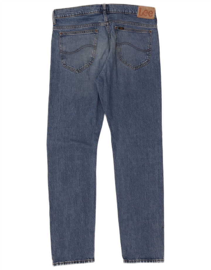 Męskie jeansy Lee Rider Slim W32 L32 Niebieskie bawełniane