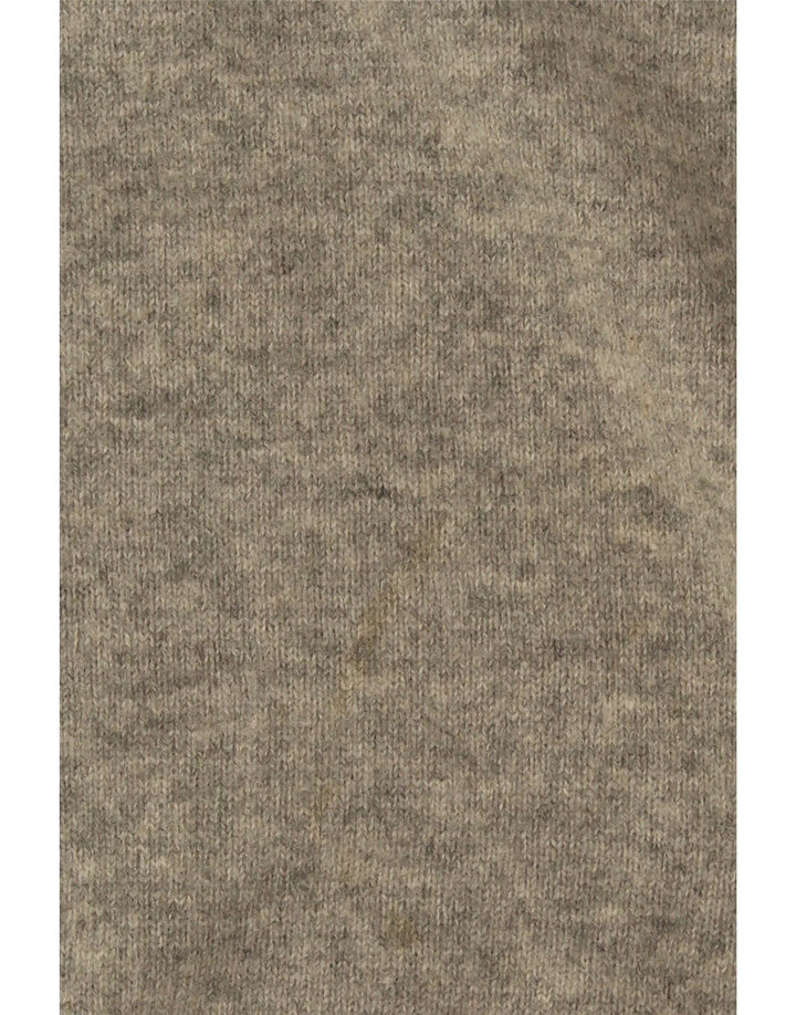 C.Comberti Męski sweter z dekoltem w kształcie litery V IT 52, duża, szara wełna