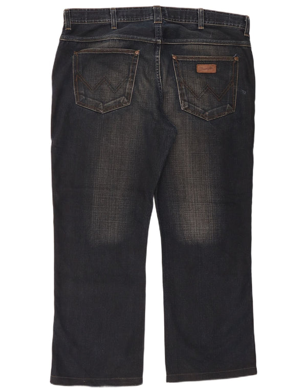 Męskie jeansy Wrangler Roxboro Straight W38 L28 Granatowa bawełna