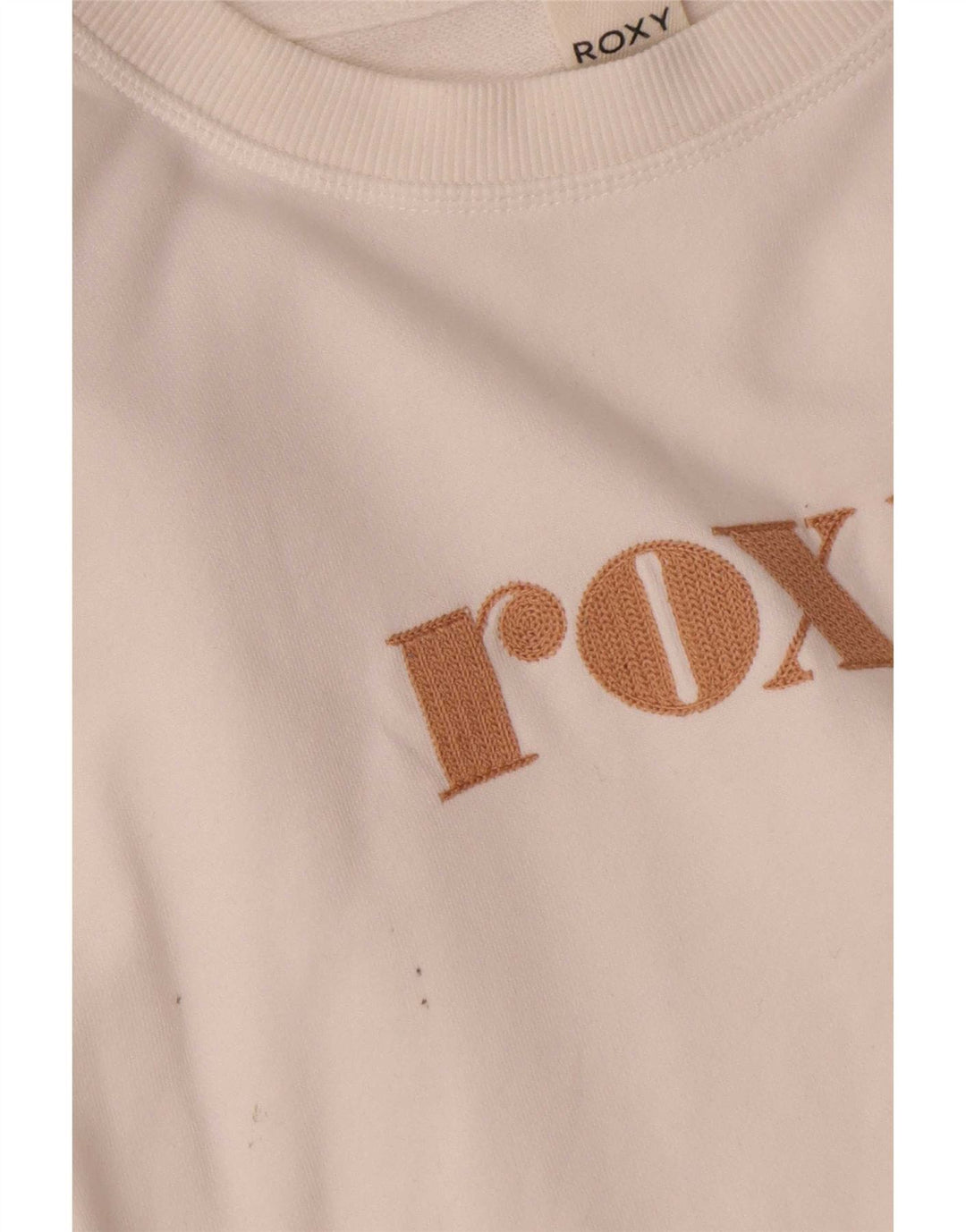 Damska bluza oversize Roxy Crop Graphic Jumper UK 10 Small White