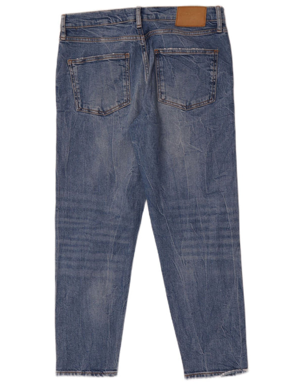 Damskie jeansy Zara w trudnej sytuacji EU 40 Medium W30 L26 Niebieskie