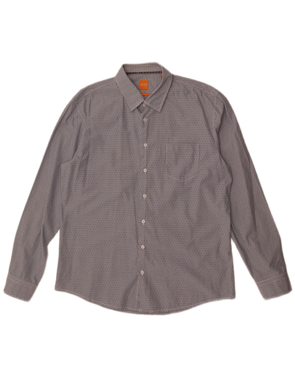 Męska koszula slim fit Hugo Boss 2XL, bawełniana w niebieskie paski