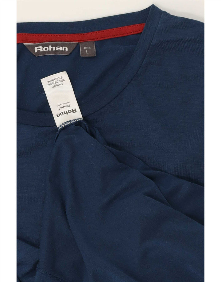 T-shirt męski Rohan, duży, granatowy, poliester