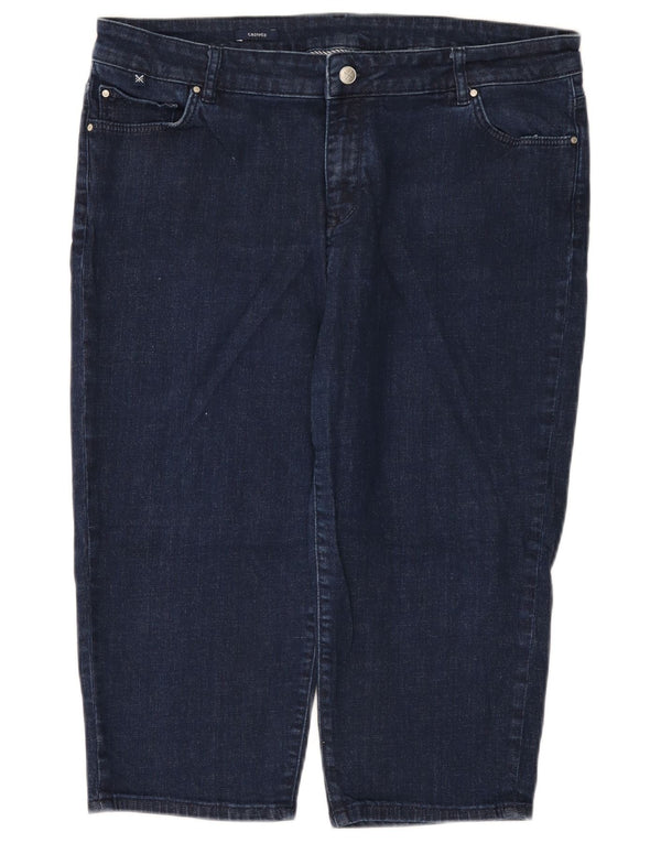 Crew Clothing Damskie krótkie dżinsy UK 18 XL W38 L19 Granatowa bawełna