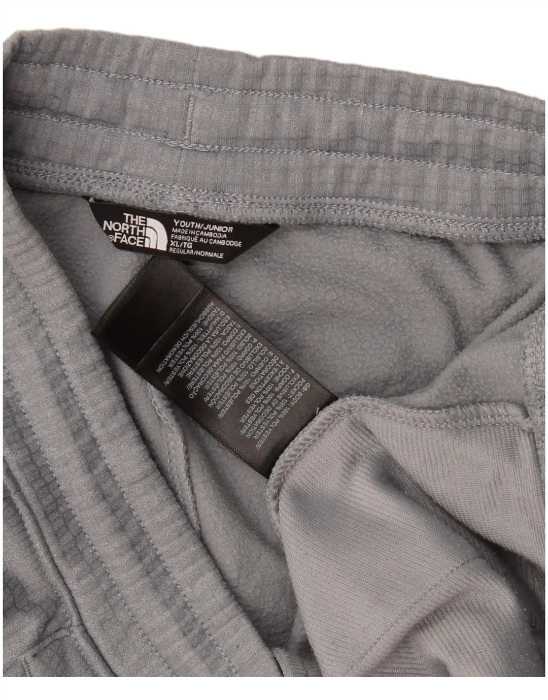 Chłopięce spodenki sportowe THE NORTH FACE z grafiką 14-15 lat XL, szary poliester