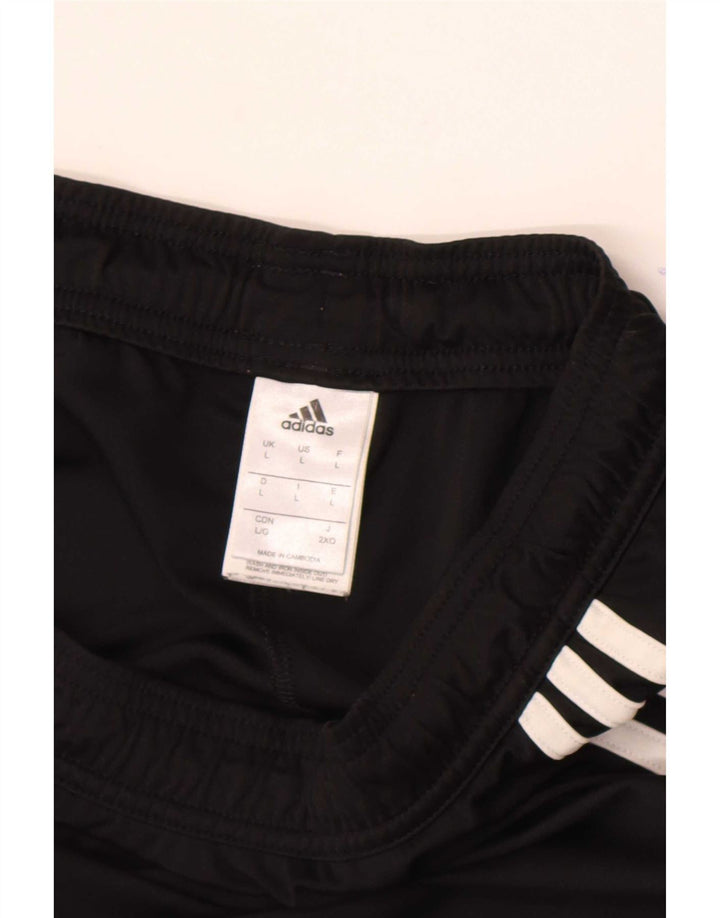Męskie spodenki sportowe Adidas Climalite, duże, czarne, poliestrowe