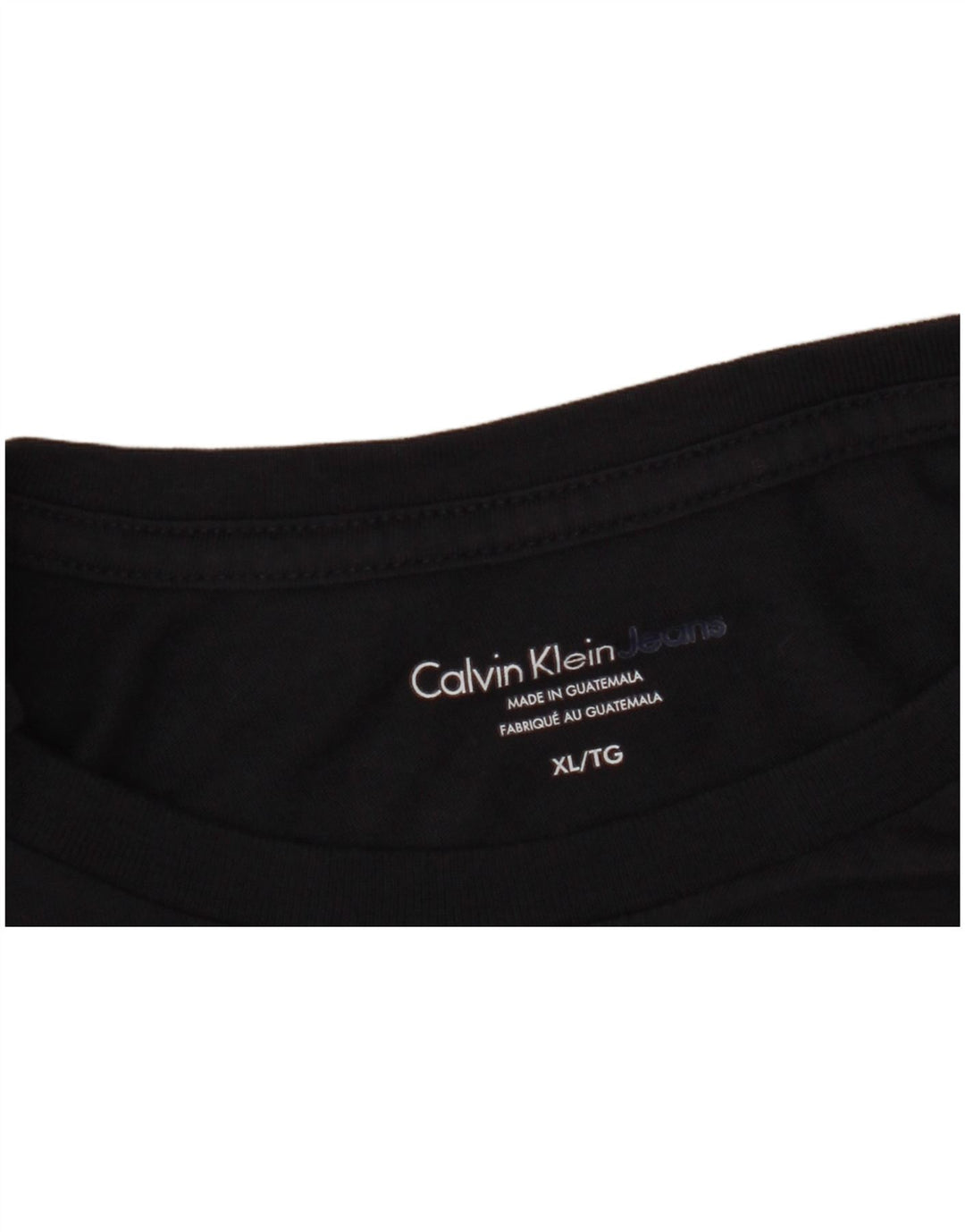 Męska koszulka z grafiką Calvin Klein Jeans Top XL granatowa