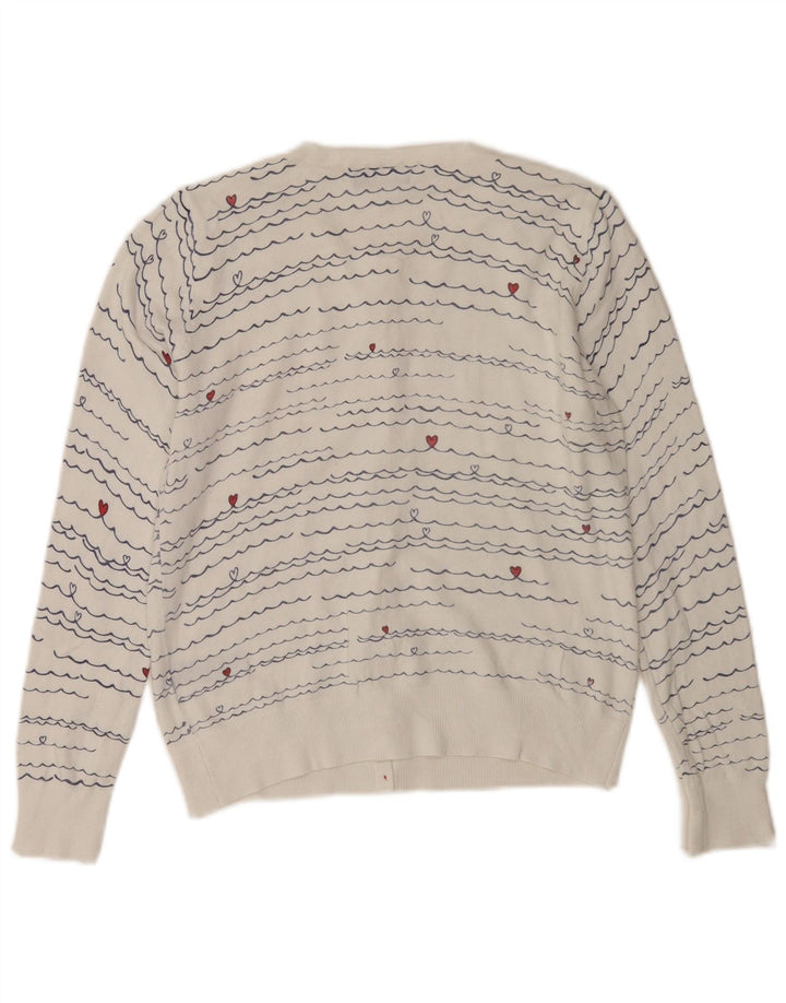 Sweter damski M&Co, UK 12, wiskoza w średnie białe paski