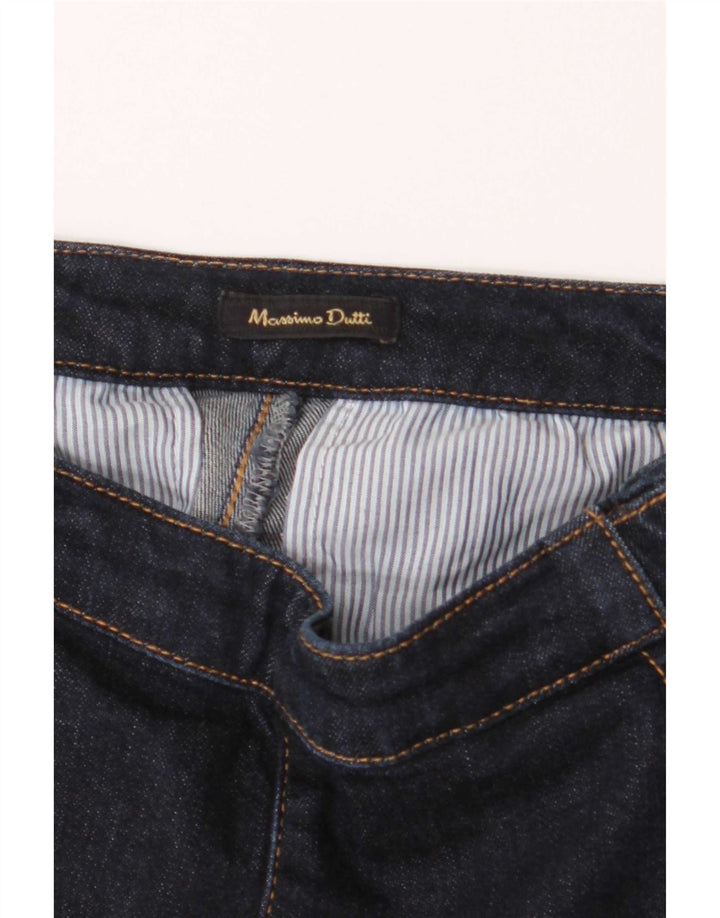 Damskie jeansy rozkloszowane Massimo Dutti W26 L30 Granatowe