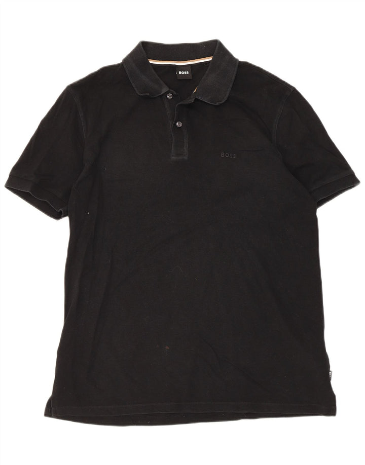 Męska koszulka polo Hugo Boss XL, czarna, bawełniana