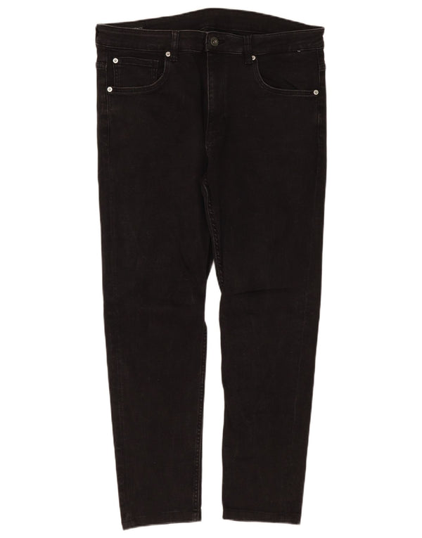 Męskie jeansy slim fit Zara EU 46 XL W36 L28 czarne