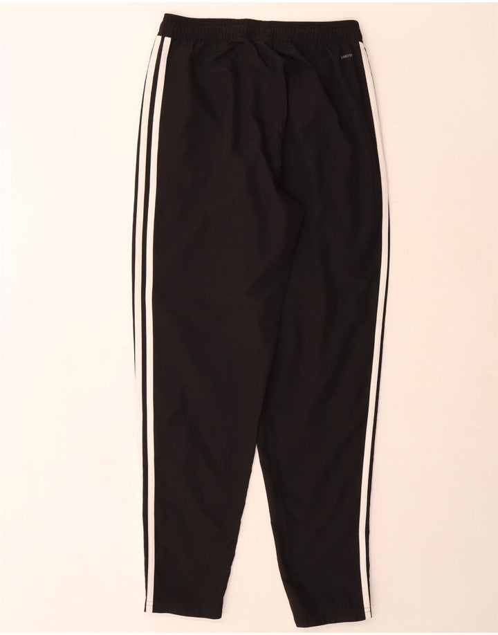 Męskie spodnie dresowe Adidas Climalite Graphic, małe, czarne, poliestrowe