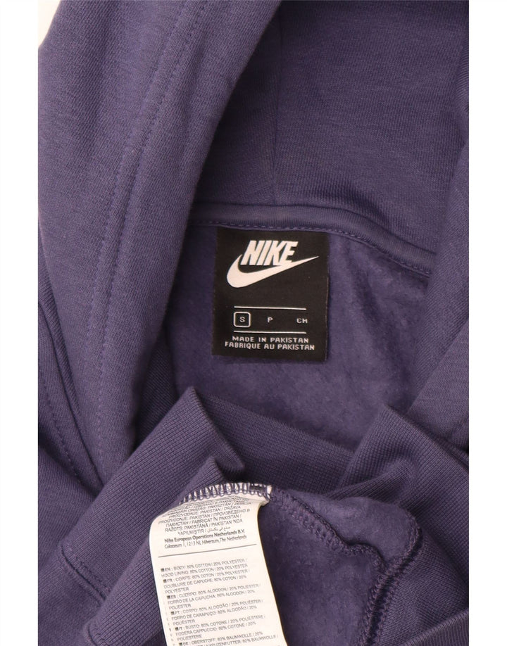 Męski sweter z kapturem Nike, mały, granatowy, bawełniany