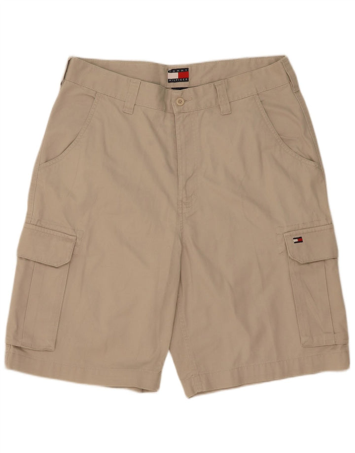 Męskie spodenki cargo Tommy Hilfiger W34 duże, beżowe, bawełniane