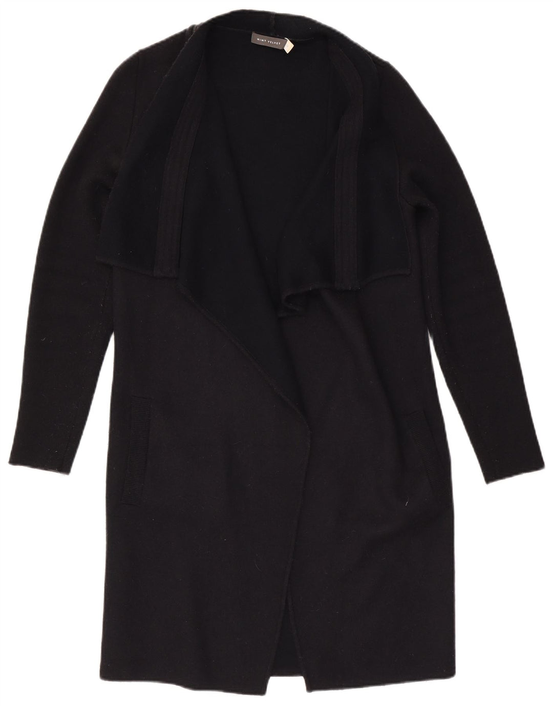 Damski sweter MINT VELVET o przedłużonym kroju, UK 12, średni czarny