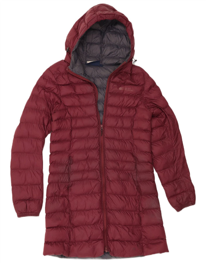 Damska ocieplana kurtka z kapturem Mountain Warehouse UK 12, średni burgundowy nylon