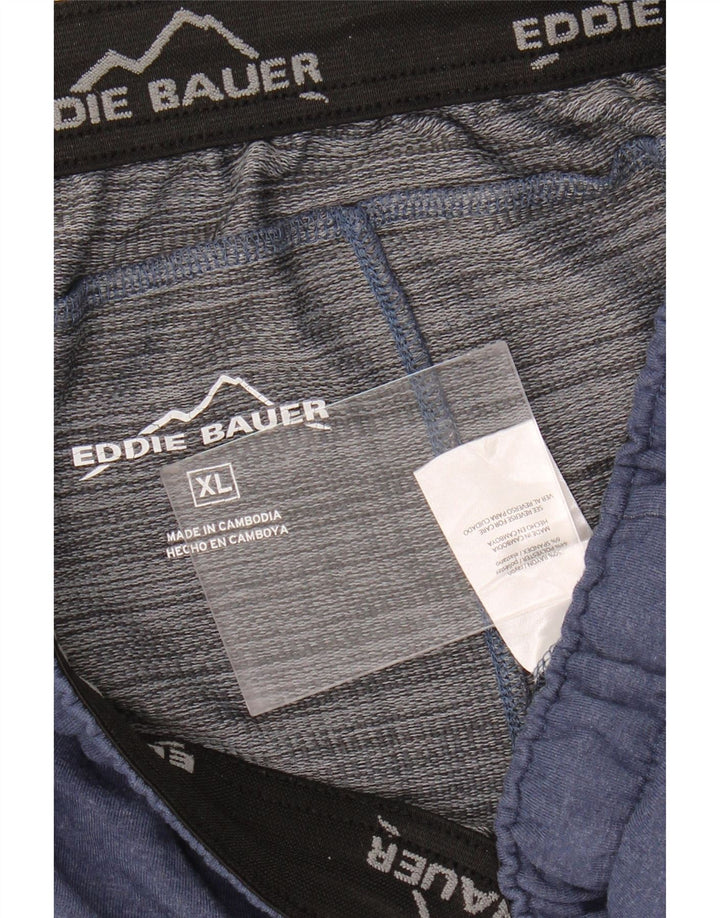 EDDIE BAUER Mens Sport Shorts XL  Navy Blue Rayon Vintage Eddie Bauer and Second-Hand Eddie Bauer from Messina Hembry 
