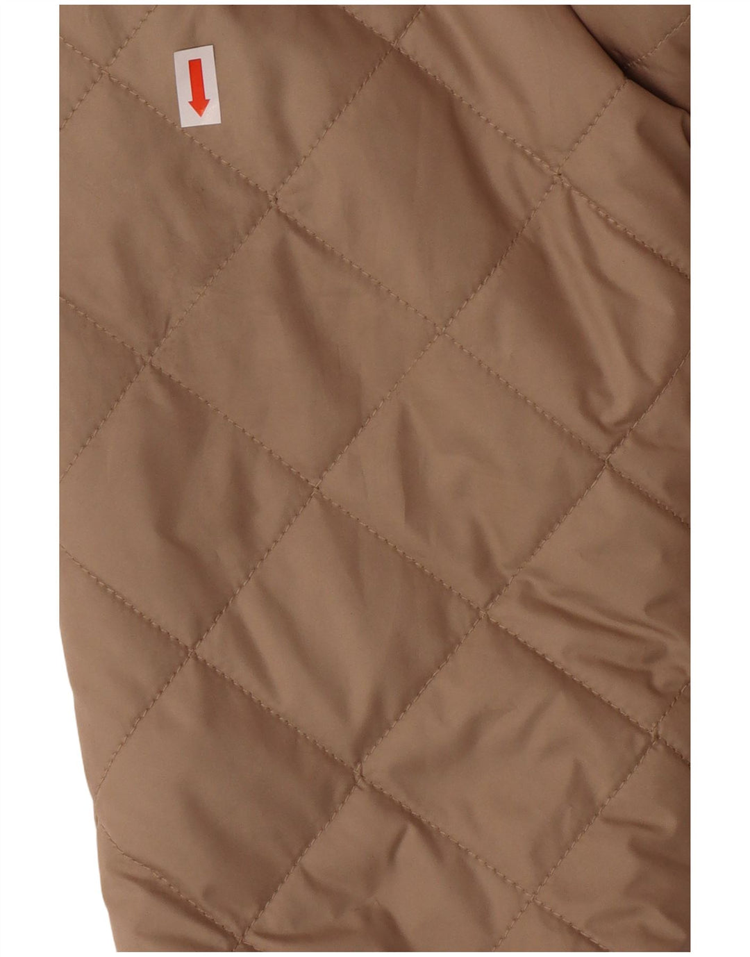 Damska pikowana kurtka z kapturem HOLLISTER UK 10, mała, beżowa, poliester