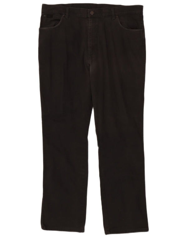Męskie spodnie codzienne Wrangler Texas Stretch Straight W40 L34 Szara bawełna